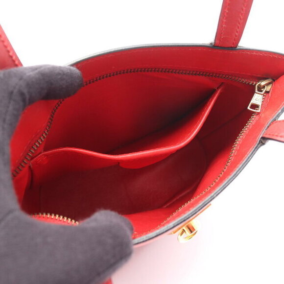 Celine Tote Handbag Leather Red - Picture 3 of 10